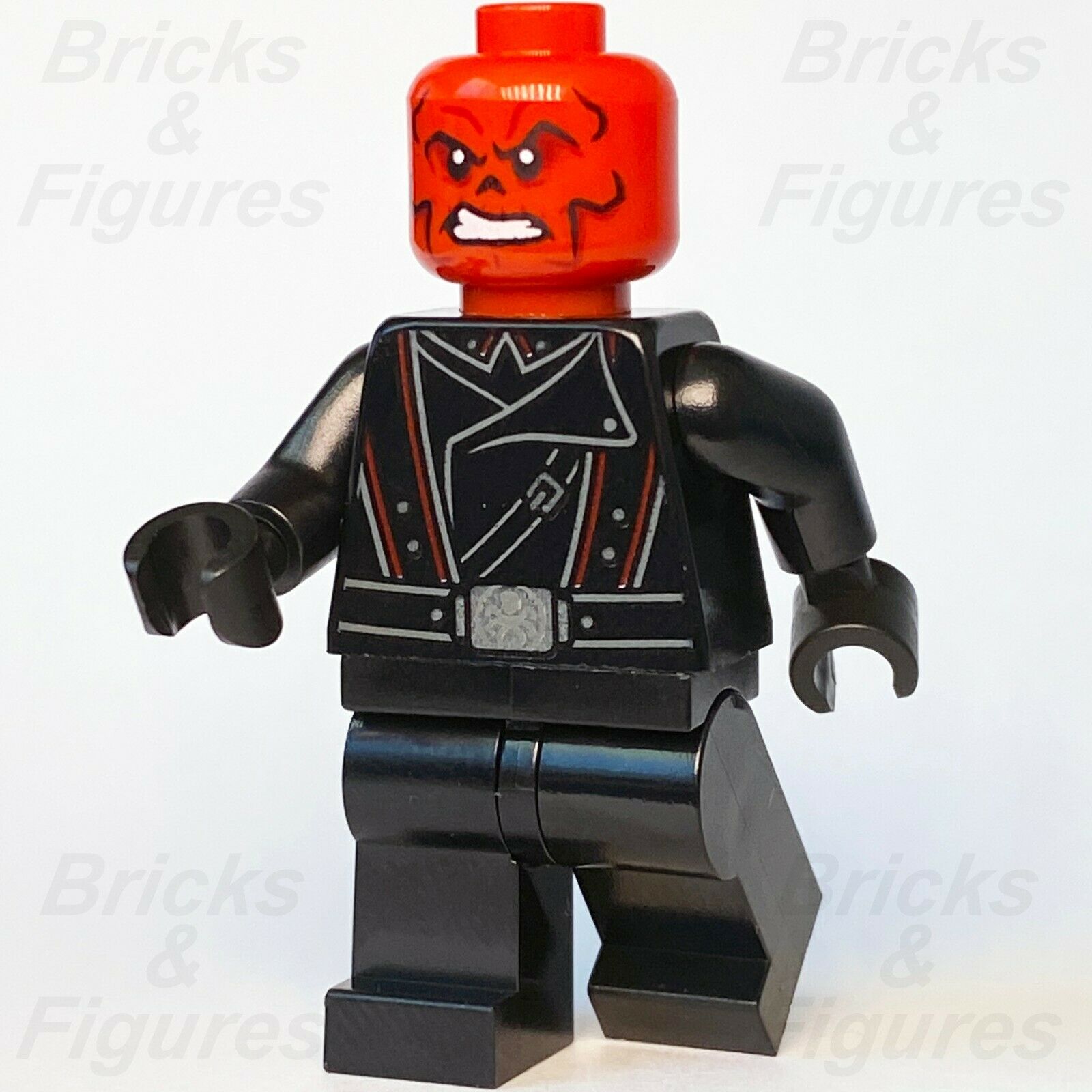 New Marvel Super Heroes LEGO Red Skull HYDRA Leader Avengers Minifigure 76166 - Bricks & Figures