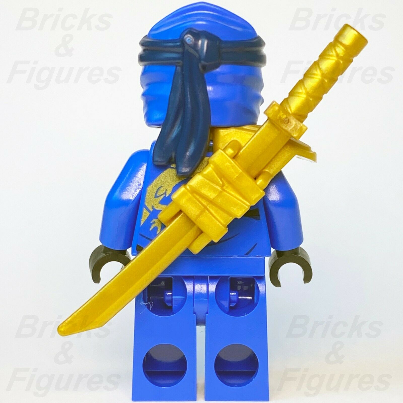 New Ninjago LEGO Jay with Sword Scabbard Legacy Blue Ninja Minifigure 71705 - Bricks & Figures