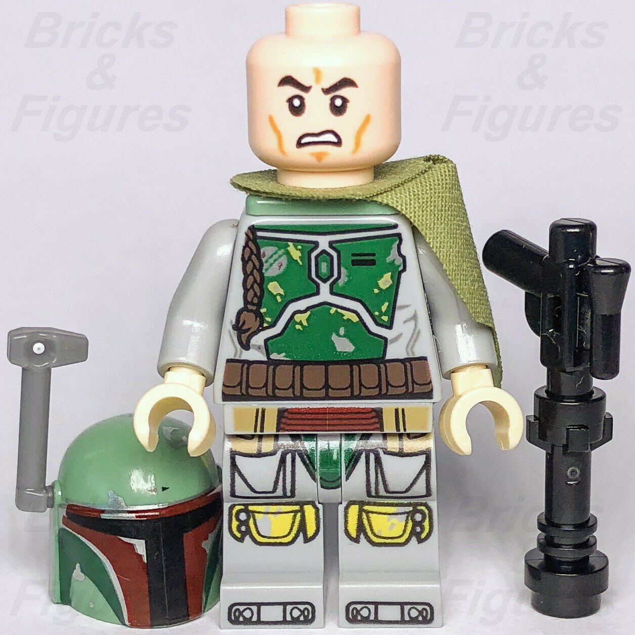 New Star Wars LEGO Boba Fett Mandalorian Bounty Hunter Minifigure 75174 - Bricks & Figures