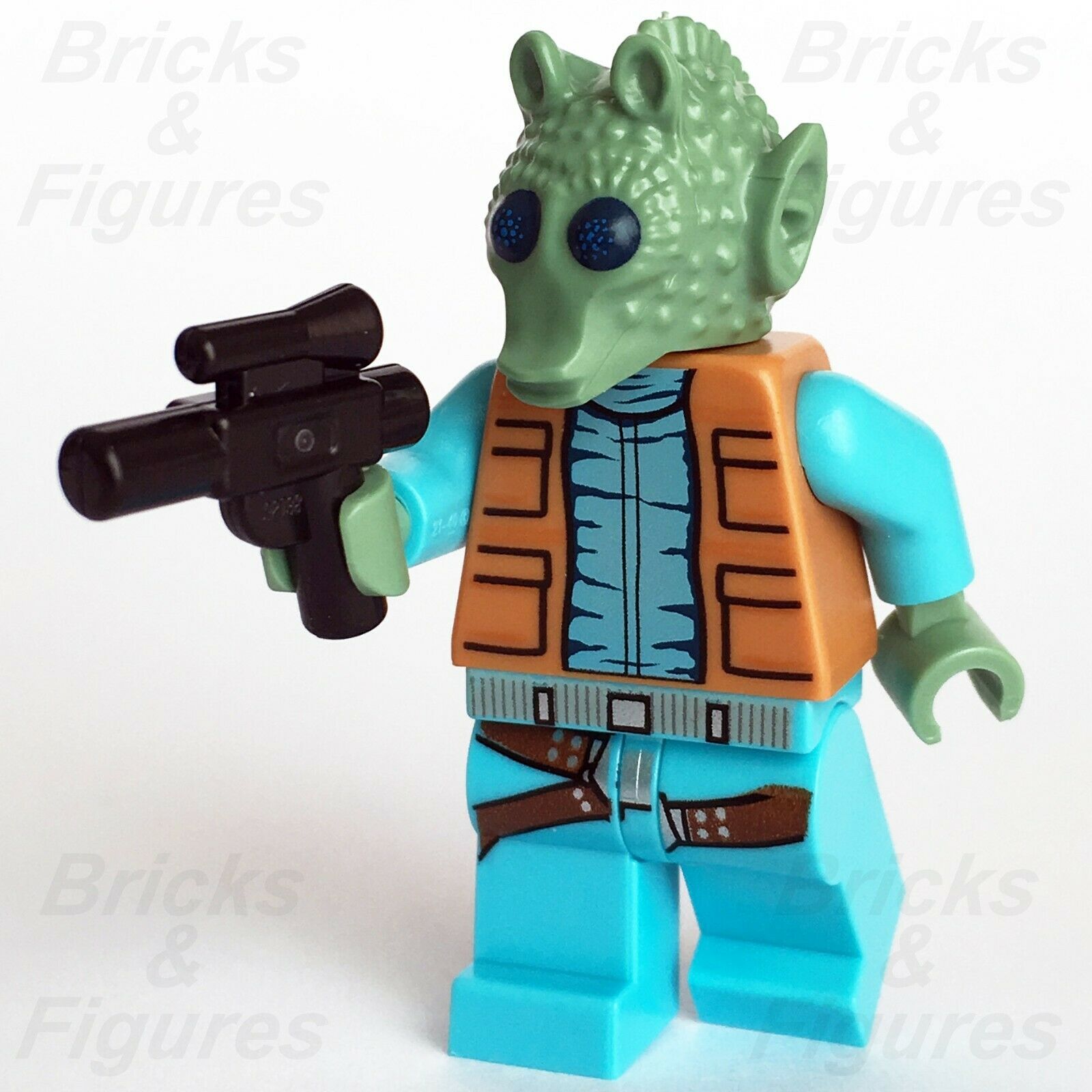 New Star Wars LEGO Greedo Rodian Bounty Hunter Tatooine Minifigure 75052 - Bricks & Figures