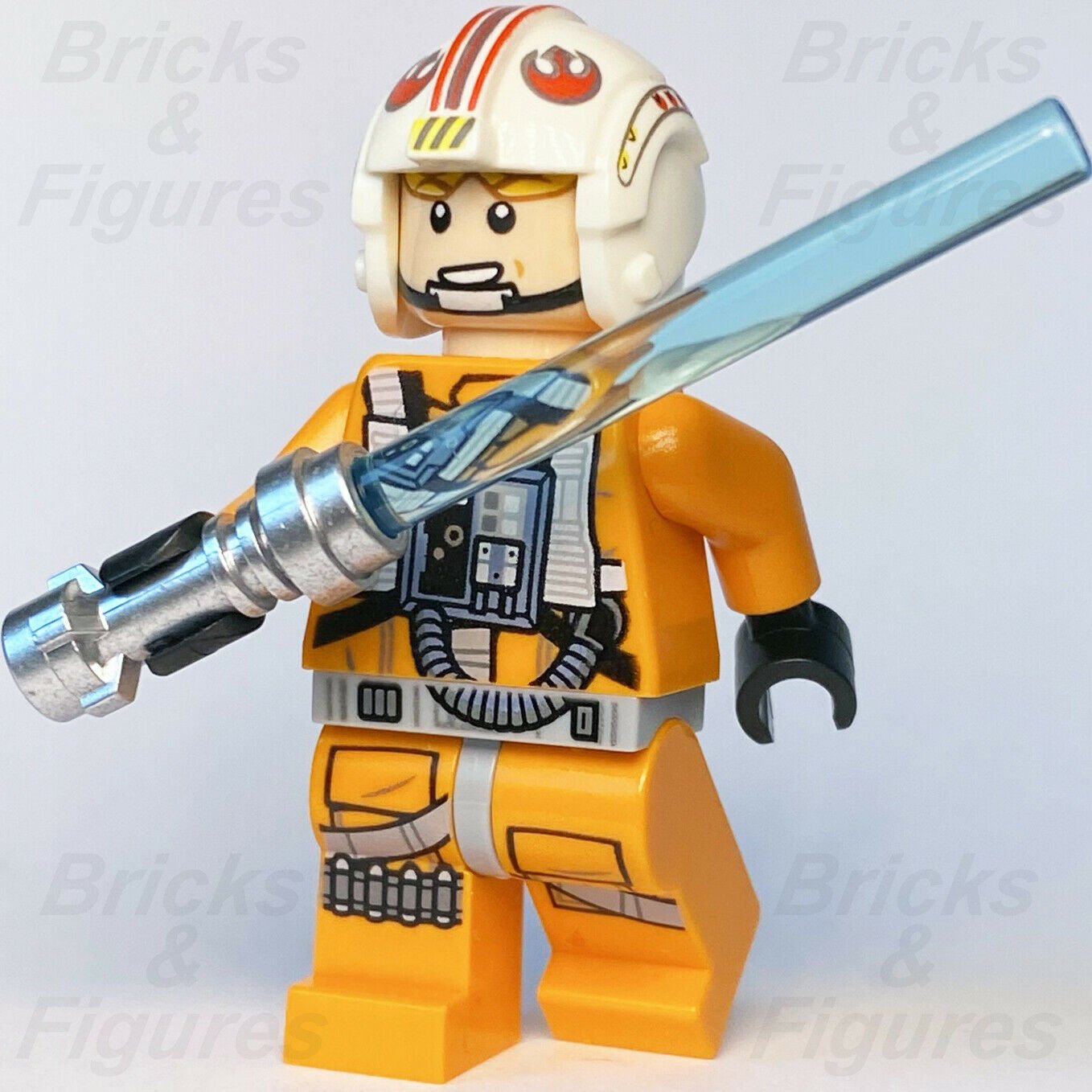 New Star Wars LEGO Luke Skywalker Jedi X-Wing Pilot Minifigure 75301 - Bricks & Figures