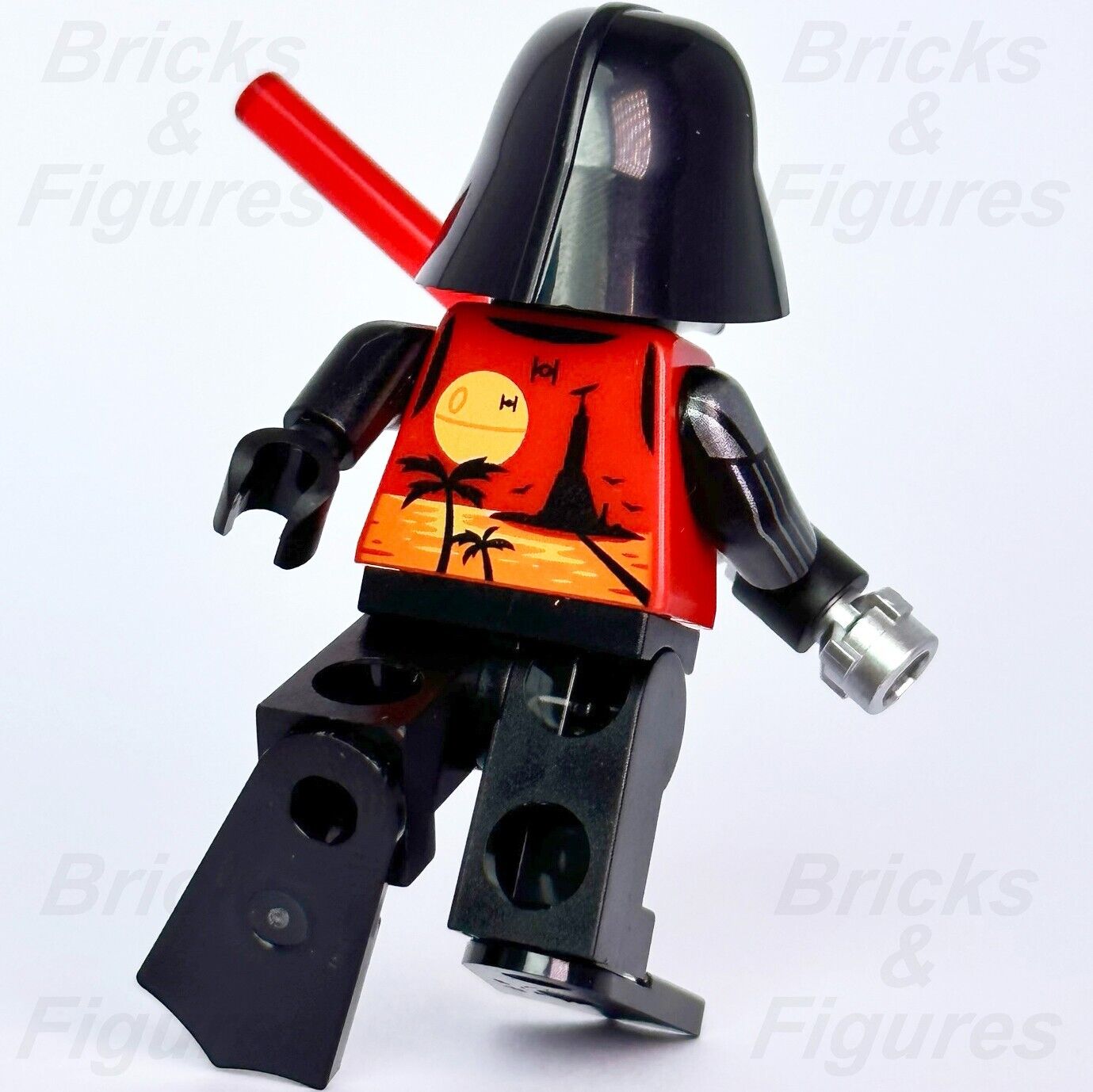 Star Wars LEGO Darth Vader Summer Outfit Minifigure w/ Lightsaber 75340 sw1239 - Bricks & Figures