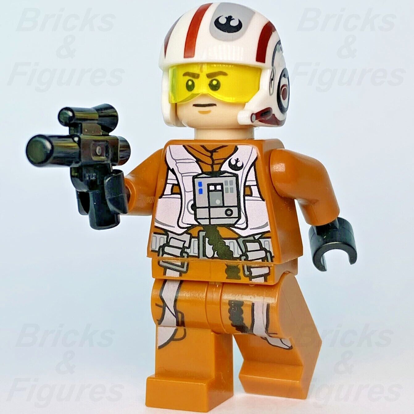 Star Wars LEGO Resistance X-Wing Pilot Force Awakens Minifigure 75102 sw0659 - Bricks & Figures