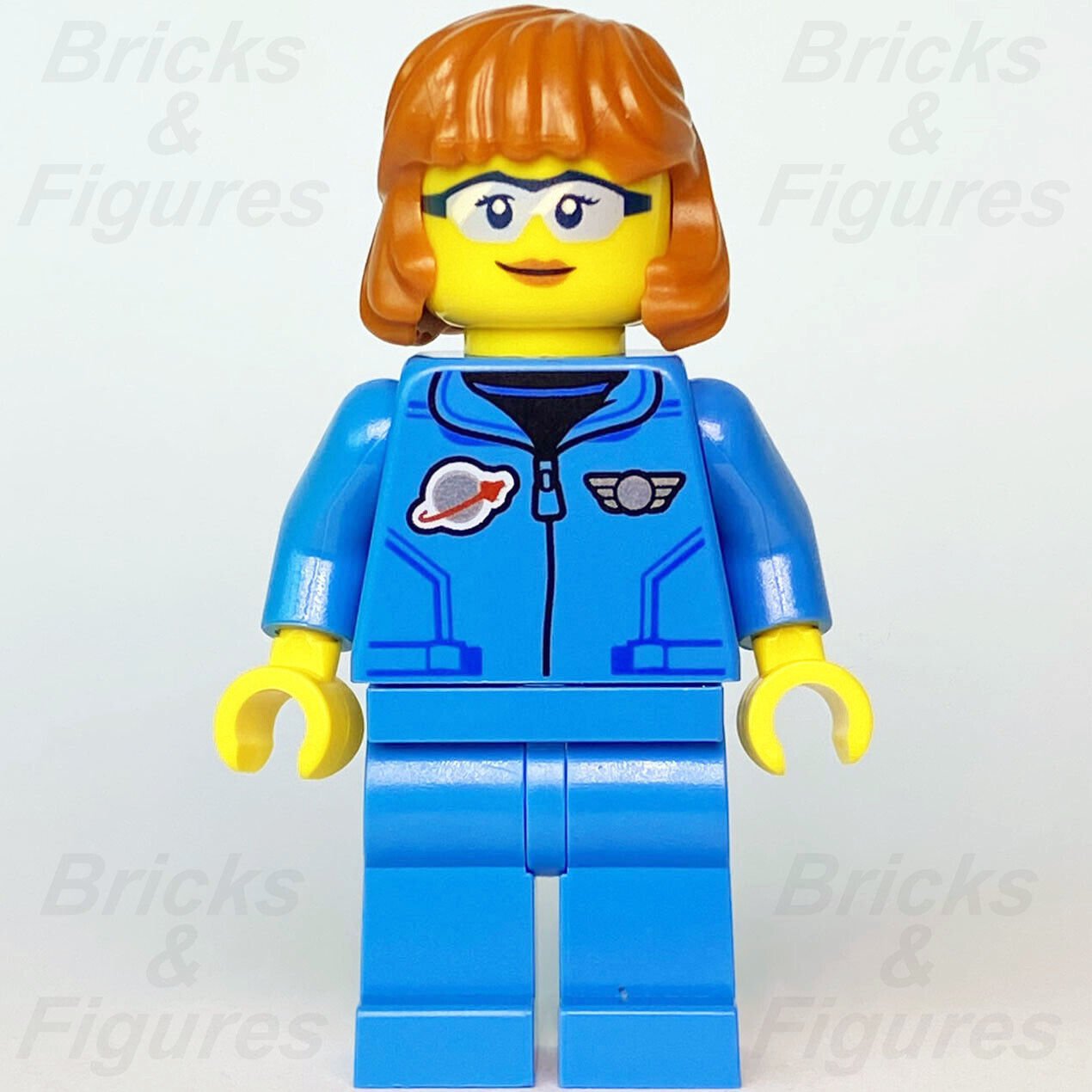 Town City LEGO Lunar Research Astronaut Female Space Port Minifigure 60350 New - Bricks & Figures